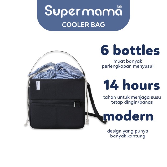 TERBARU Supermama Lab Original Cooler Bag Tas Pendingin Susu