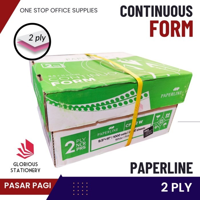 

Kertas Continuous Form 9.5 x 11" 2ply - Paperline