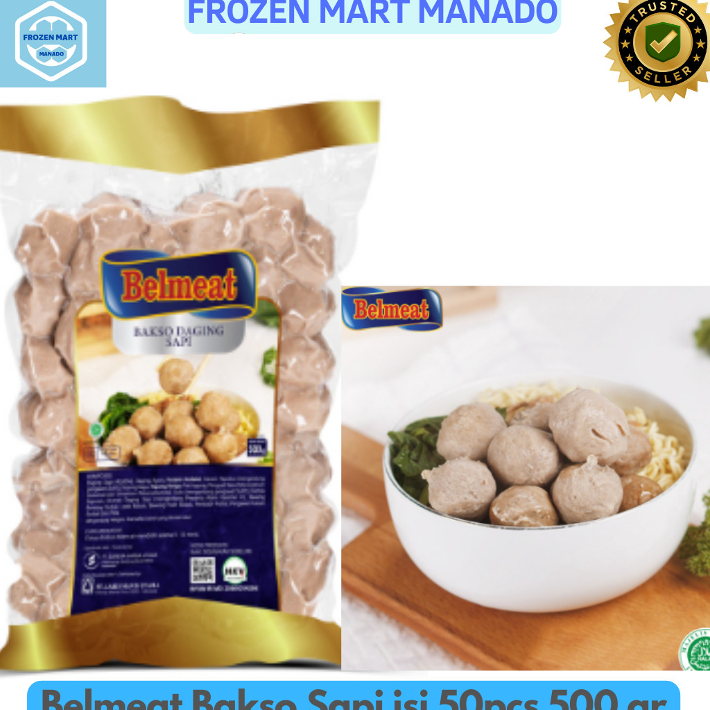 

Belmeat Bakso Sapi isi 50pcs 500gr - Frozen Mart Manado (Frozen Food Manado)