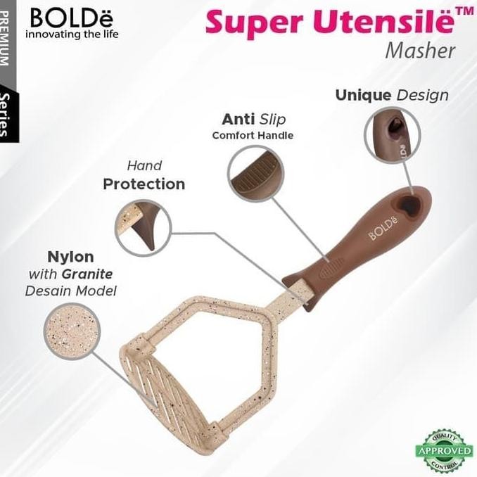 

Bolde Super Utensil Masher Potato - Pelumat & Penghalus Kentang Original