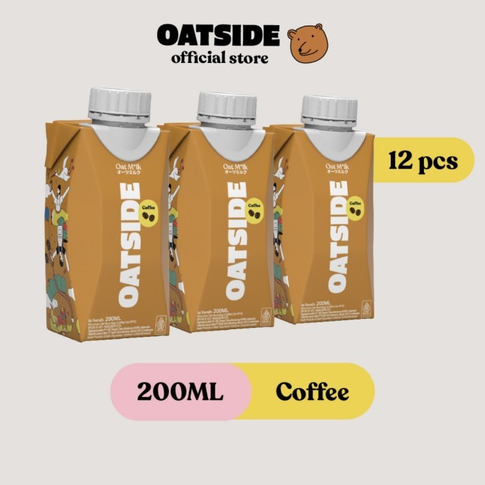 

TERLARIS OATSIDE MINI CAP OAT MILK COFFEE 200ML (12 PCS) (KEMASAN TUTUP BOTOL) SUSU OAT RASA KOPI