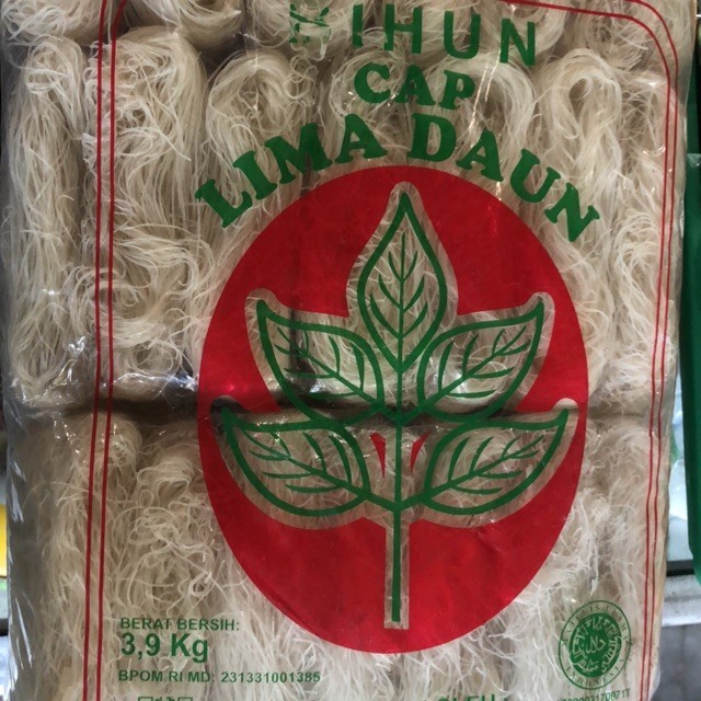 

TERLARIS BIHUN CAP LIMA DAUN 1BAL (ISI 4PACK) MURAH!!! MURAH
