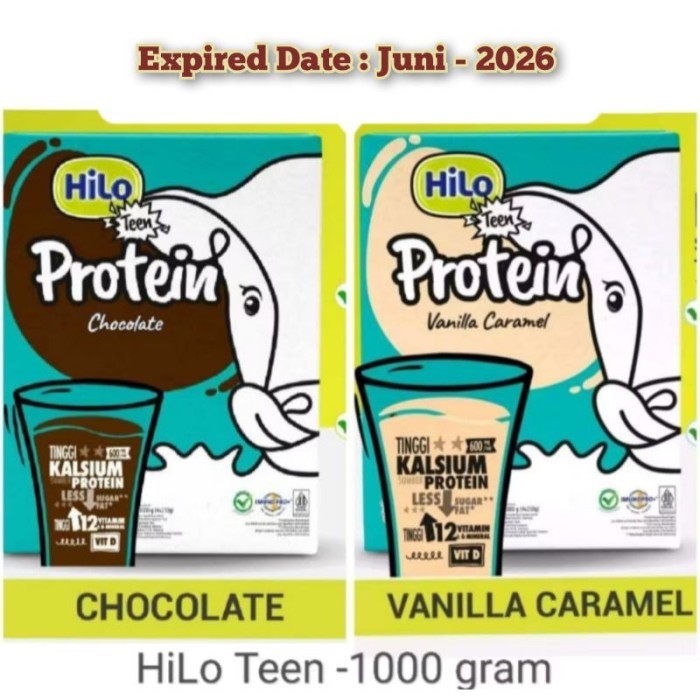 

TERLARIS HILO TEEN COKLAT 1KG - HILO TEEN VANILLA CARAMEL 1KG / VANILLA CARAMEL 750GR COKLAT 750 GR-