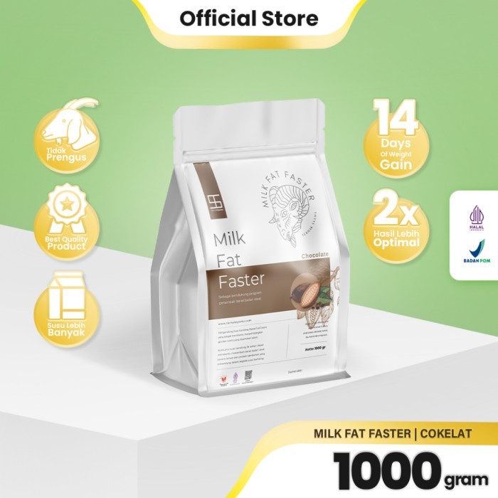 

TERLARIS TERNAK SYAMS MILK FAT FASTER RASA COKELAT 1KG SUSU KAMBING PENAMBAH KENAIKAN BERAT BADAN