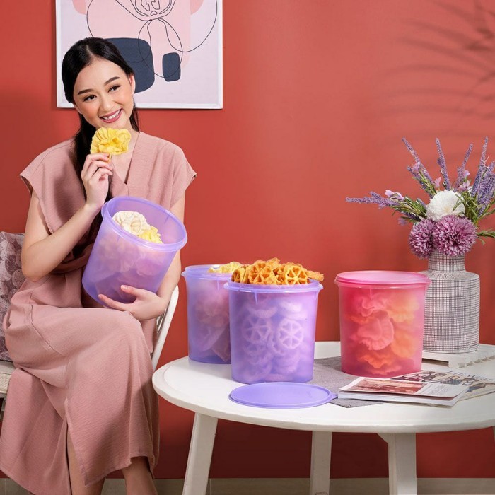 Tupperware Midi Canister Toska Toples Kerupuk Besar