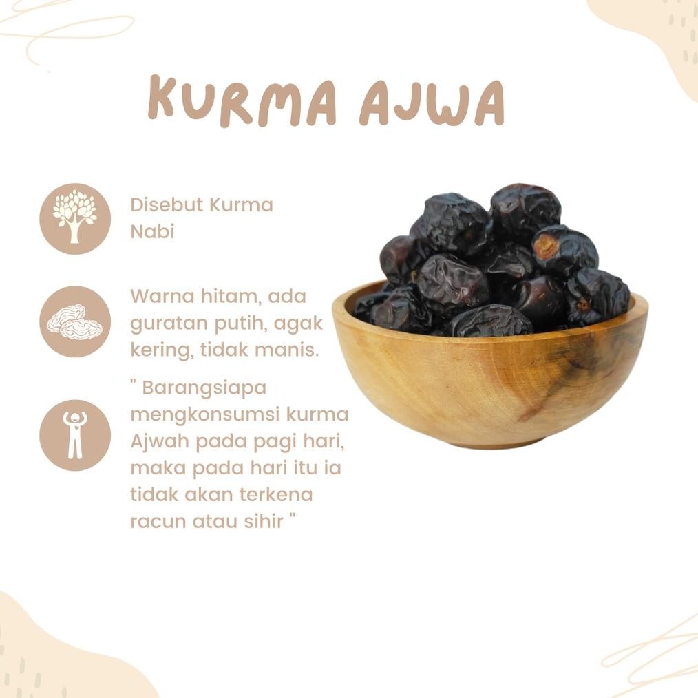 

Buah Kurma Ajwa Madinah |Medina| Kurma Nabi 1kg