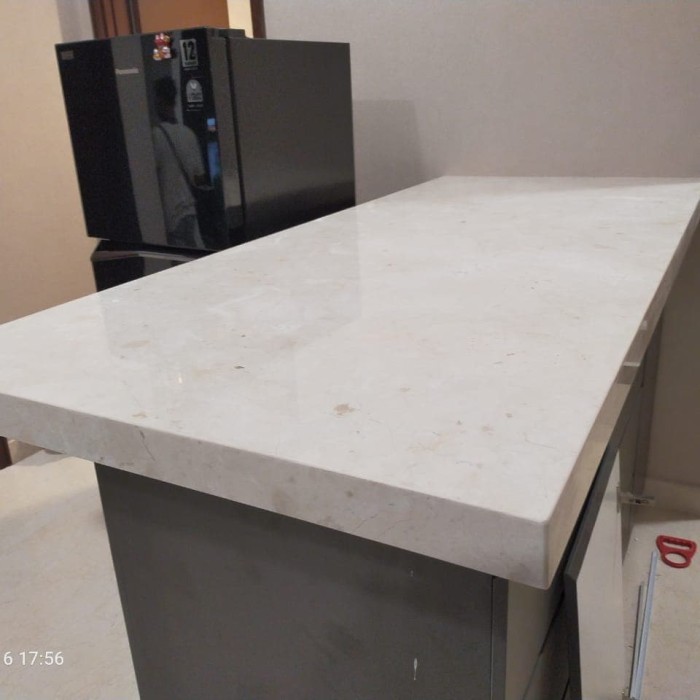 top meja marmer / meja dapur marmer po ibu daniar