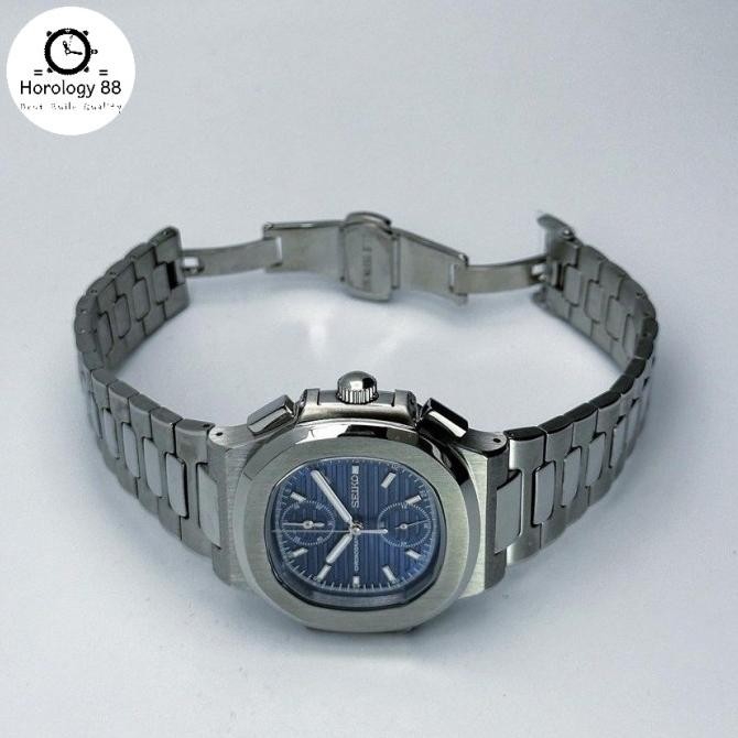 Murah Seiko Naut Blue Chronograph Vk64 Automatic Exclusive