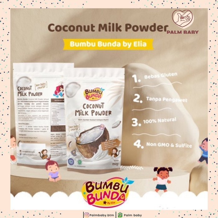 

Bumbu Bunda By Elia Organic Coconut Milk Powder Mpasi Santan Bubuk Best Seller