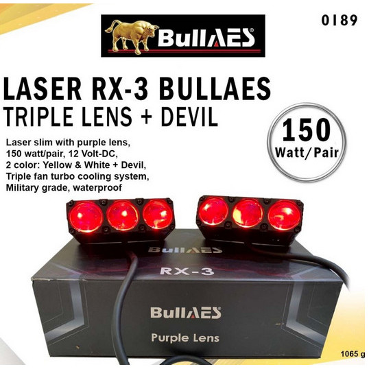 Lampu AES RX3 RX 3 Mata mini projie laser grill mobil foglamp tembak