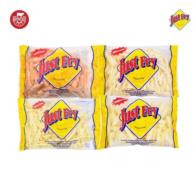 

Just Fry Seasoned French Fries 450Gr, Kentang Goreng Beku - Brothermeatshop Original