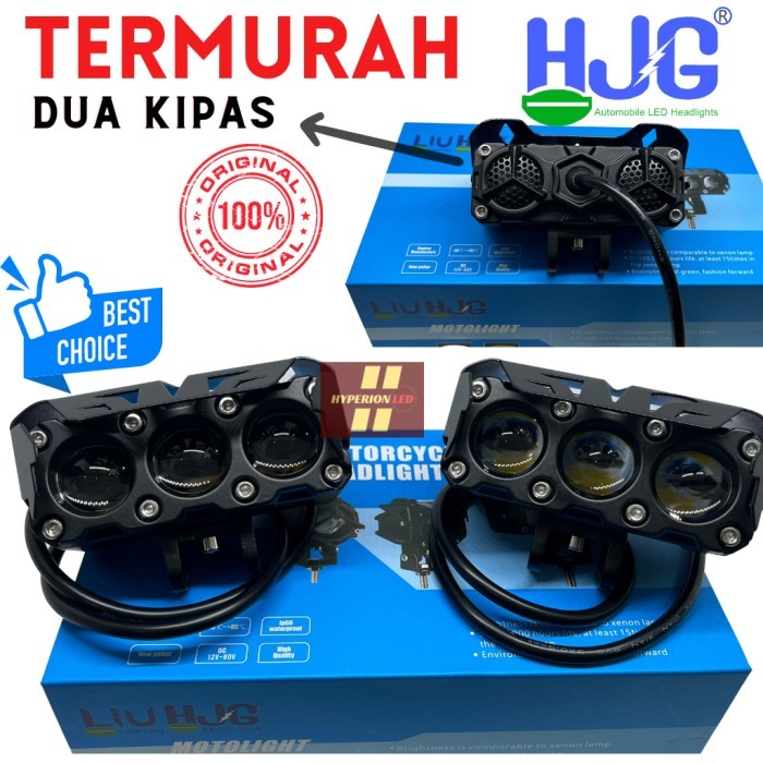 

TERLARIS LAMPU TEMBAK LASER MOBIL MOTOR SQL 3 MATA BELI 1 DAPAT 1 SEPASANG /3 LED ORIGINAL HJG HI/LO