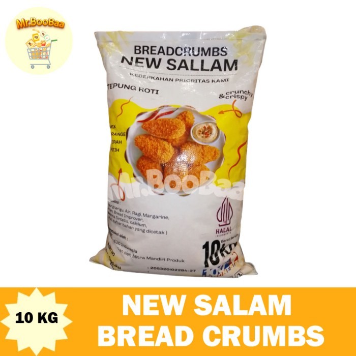 TERLARIS TEPUNG ROTI NEW SALAM / BREAD CRUMBS 10KG MURAH MURAH
