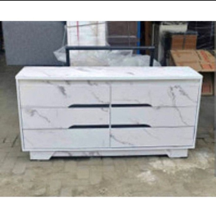 Lemari Tv Buffet Credenza Marble 150Cm
