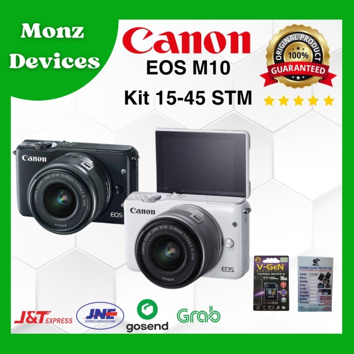 Camera Canon Eos M10 Kit 15-45 Stm/Kamera Mirrorless Canon M10 Wifi