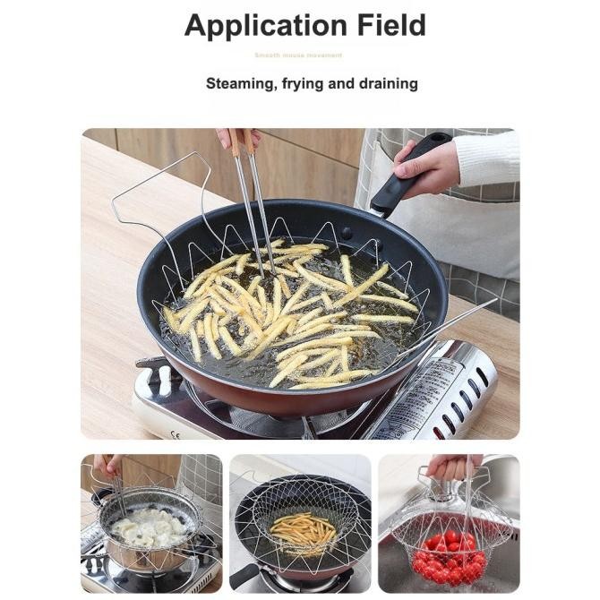 

Saringan Gorengan Masak Kentang Nugget Ayam Penggorengan Alat Masak Original