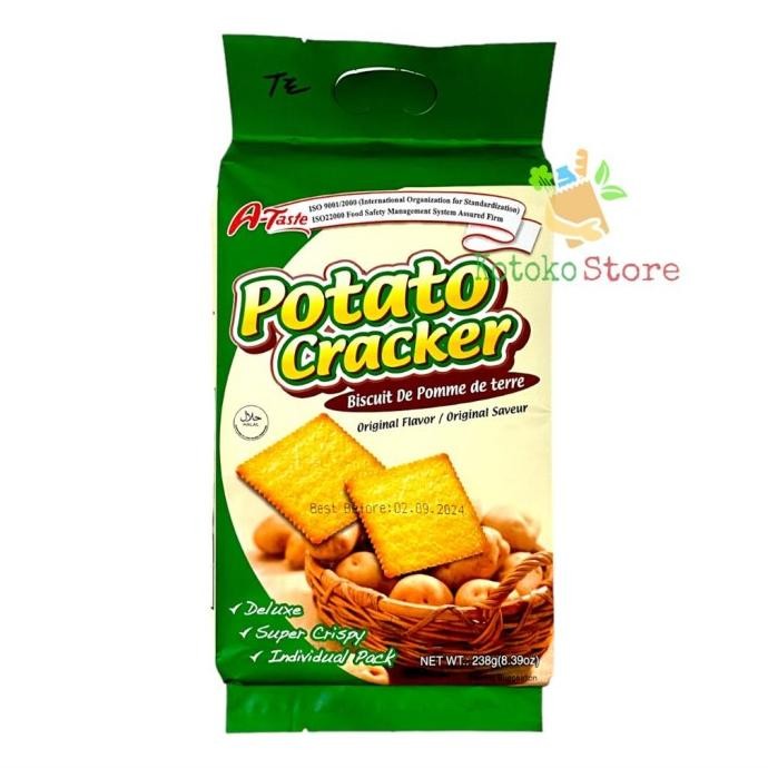 

A-Taste Potato Crackers / Biskuit Kentang Original 238Gr Original