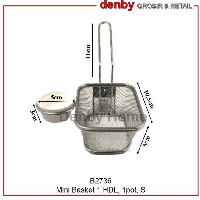 

Reno Keranjang Saji Kentang Mini French Fries Serving Basket Original
