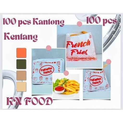 

Kantong Kentang Isi 100Pcs / Kantong Kertas Kentang/ Paper Bag Original