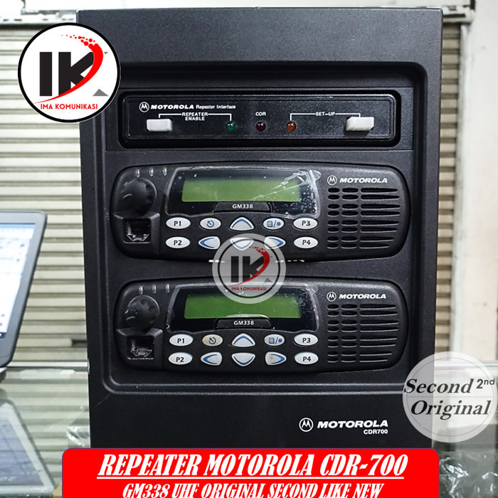 REPEATER MOTOROLA CDR700 BEKAS ALL ORIGINAL UHF 400-470MHz