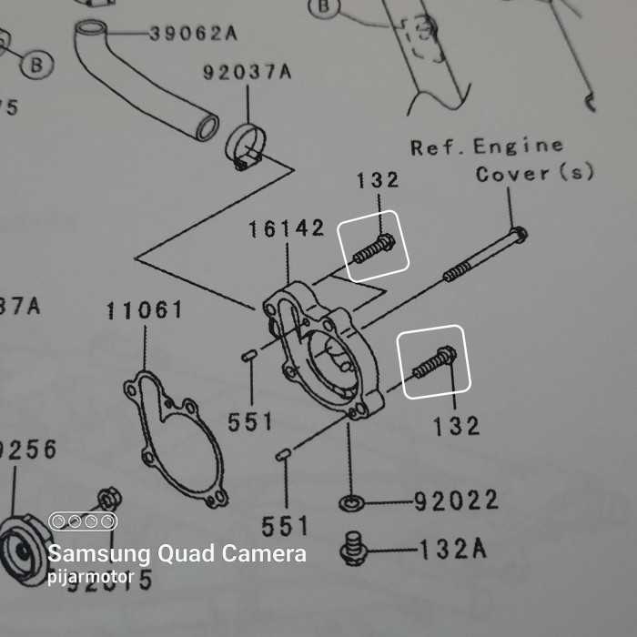 Baut 6X25 Cover Waterpump Kawasaki Ninja 150 Kis R Rr Ss Termurah Langka