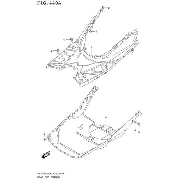 Dek Bawah Injekkan Kaki Suzuki Nex 2 Termurah Langka