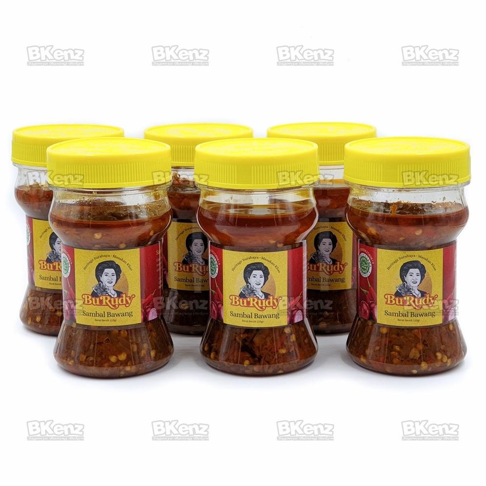 

zoe paket sambal bawang bu rudy oleh-oleh khas bu rudi surabaya isi 6