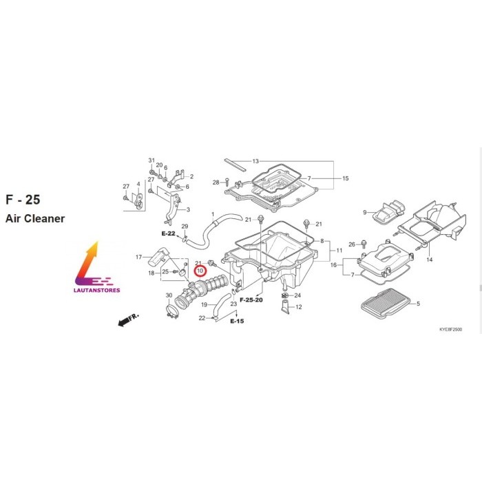 17222-Ksp-900 Karet Filter Megapro Monoshok Termurah Langka