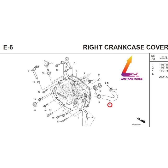 19502-Kpp-T00 Selang Hawa Cb 150 Old Cbr 150 Old Termurah Langka