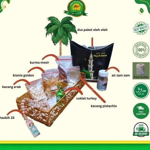 

zoe paket oleh oleh haji dan umroh paket dus teng-teng/paket dus tali paket coklat tasbih lengkap 50-100pcs