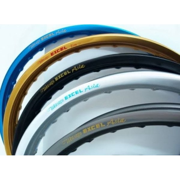 Original Velg Takasago Excel Asia 14 X 185 Titanium Gold Blue Biru Emas Silver Hitam Red Merah Satua