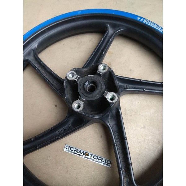 Pelek Resing Castwheel Velg Racing Depan Honda Vario 125 Lama Old List Biru 2014 Ori Copotan Motor T