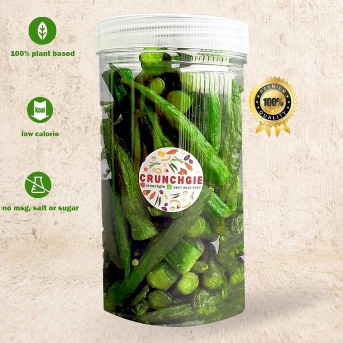 READY STOCK OKRA CRISPS KERIPIK OKRA DRIED OKRA KERIPIK SAYUR 