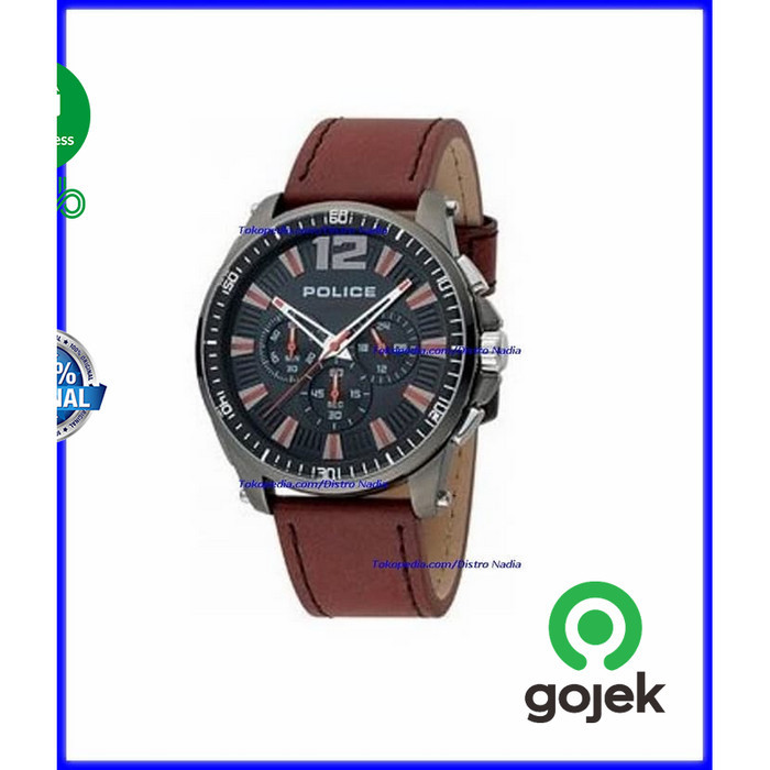 Stock Ready Jam Tangan Police Pria Sport / Jam Cowok P-15139Jbcu Ori