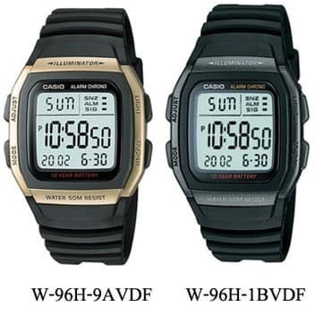 Jam Tangan Casio W-96H-1B W-96H W 96H W-96H-1A W-96H-9 Original Resmi