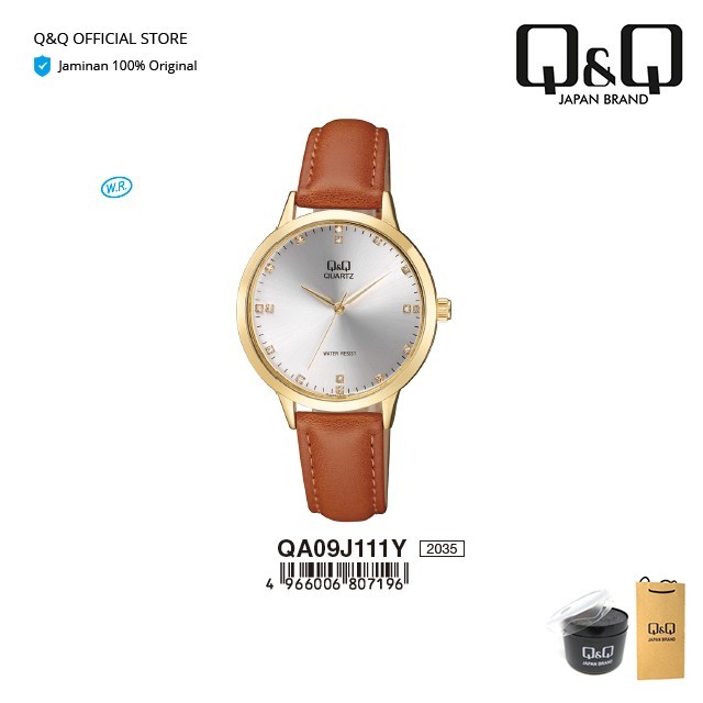 Q&Q Qnq Qq Original Jam Tangan Wanita Casual- Qa09 Qa09J Water Resist