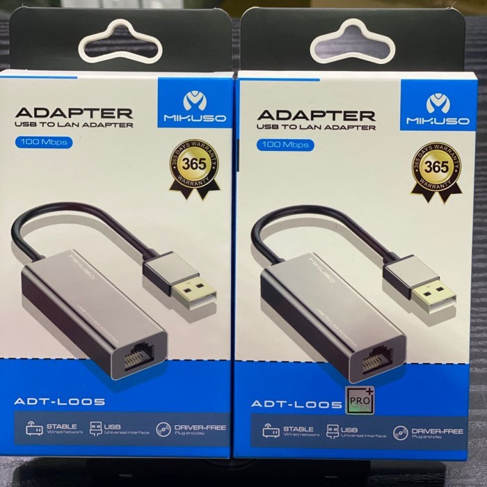 Promo Mikuso Adt-L005 Usb To Lan Adapter 100Mb/S Nisuta Adt-L005 Pro