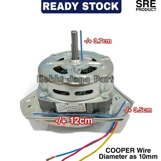 Ori - Dinamo Mesin Cuci Pengering TEMBAGA Motor Spin Kaki 3 Sanyo Aqua, Denp Termurah