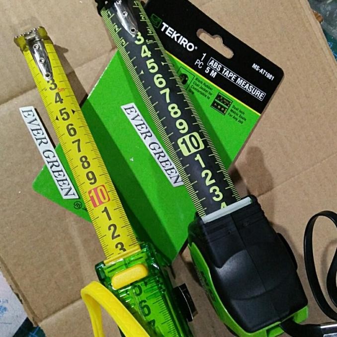 Produk Baru Meteran 5 Meter TEKIRO - Roll Meter ABS Lapis Karet - Heavy Duty Class