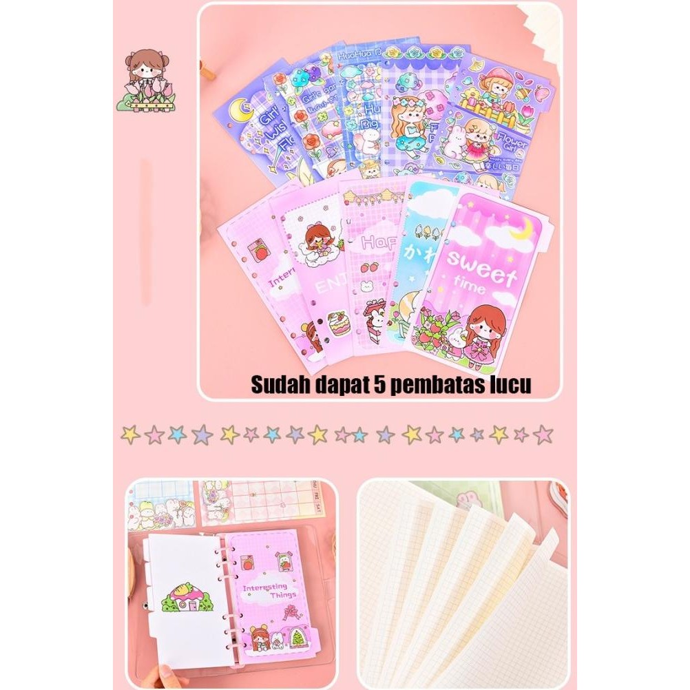 

BUKU DIARY BINDER JOURNAL PLANNER ANAK TRANSPARAN BUKU CATATAN HARIAN L67J