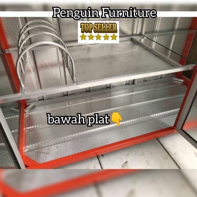 Rak Piring Full Box 3 Pintu Bp/Rak Piring Full Box Aluminium Store_Denada