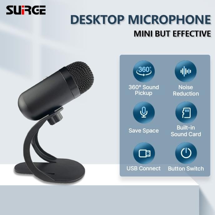 Murah Suirge Mic Pc Gaming Microphone Game/Conference Noise Reduction