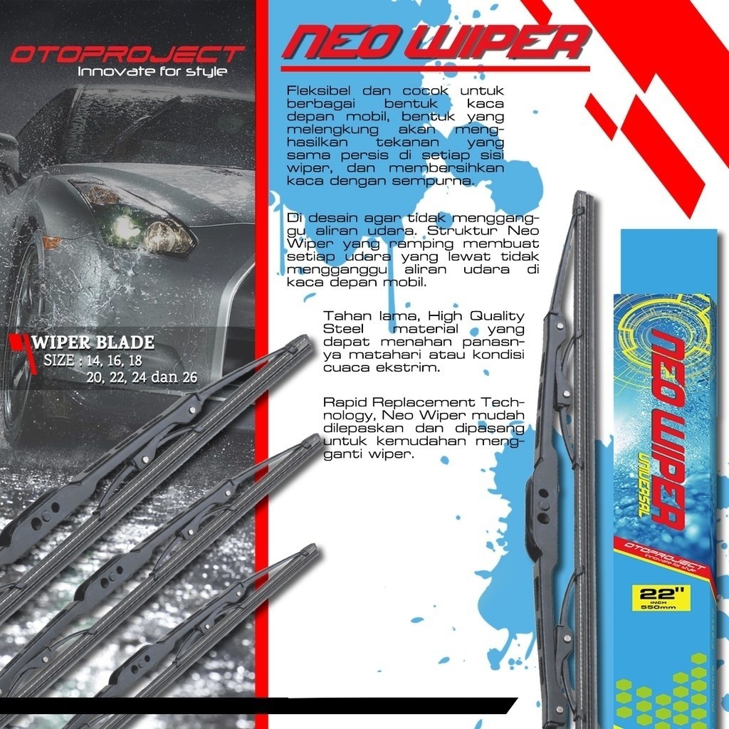 Otoproject - Wiper Otoproject Neo 22" | Wiper Depan