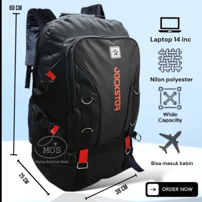 Tas Ransel Jumbo Pria Untuk Mudik Tas Ransel Jumbo Pria Traveling 60L
