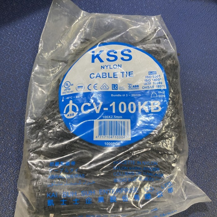 

Kabel ties/pengikat kabel CV-100KB