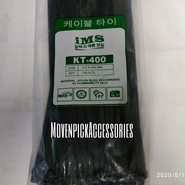 

KABEL TIES-KABEL TIS-INSULOK 40CM HITAM