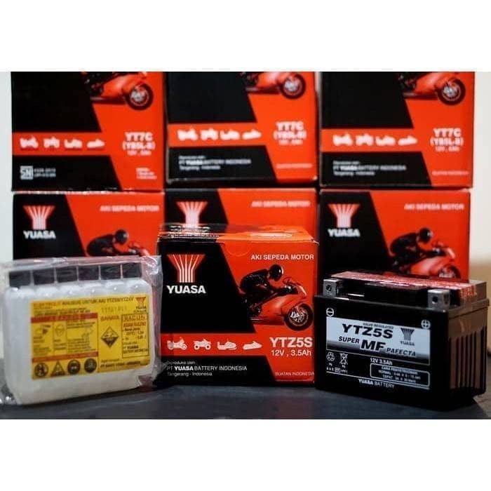 Aki Motor Honda Beat Yuasa Ytz5S Original Aki Kering
