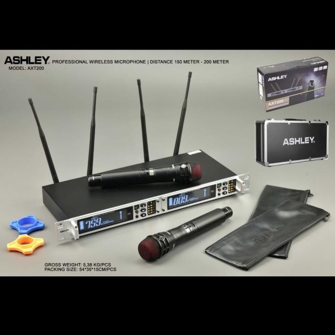 Promo Mic Ashley Axt200/Axt 200 Free Koper Wireless Microphone Original