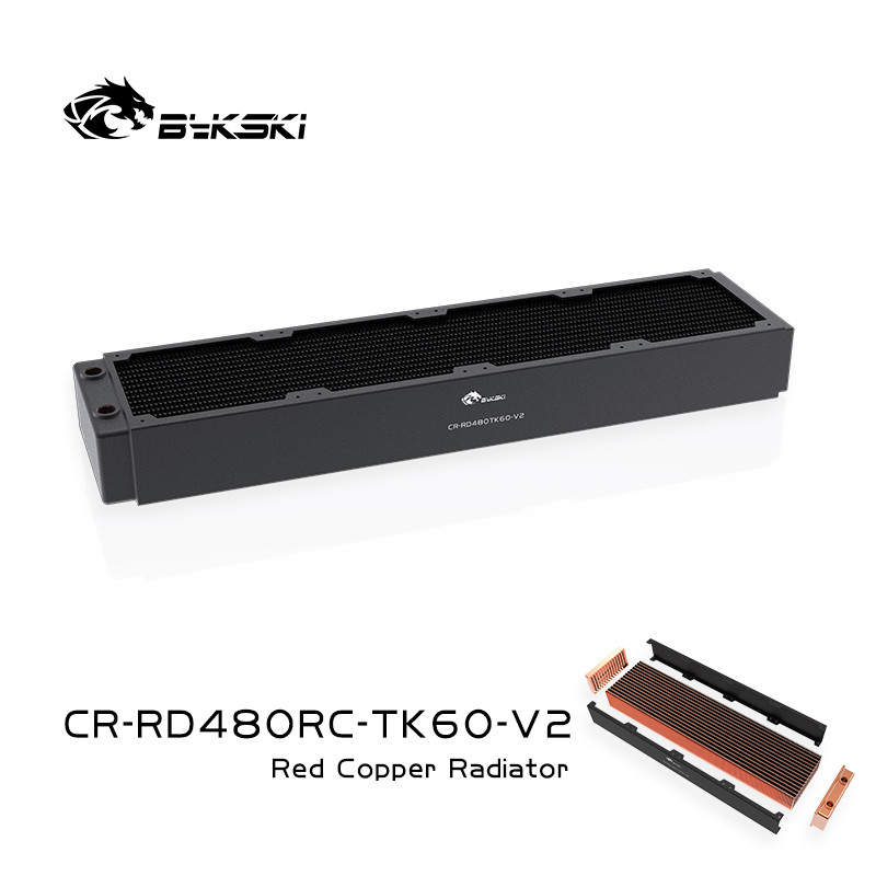 TZT 480mm Copper Radiator for PC Cooling 60mm Thickness for 12cm Fan Water Cooler High Performance C