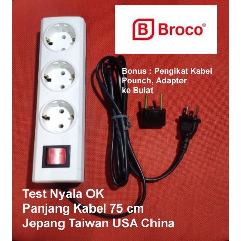 Travel Stop Kontak Colokan Listrik Plug Steker Jepang Japan USA